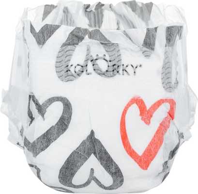 Kolorky Day Hearts S 3-6 kg Einweg-Ökowindel 25 Stk.