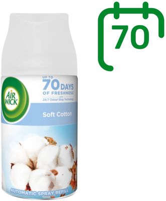 Air Wick Nachfüllpackung für den automatischen Diffusor Freshmatic Soft Cotton 250 ml