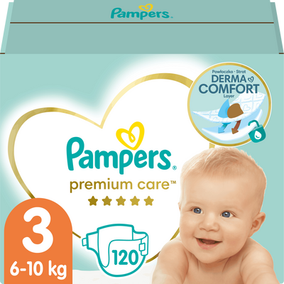 Pampers Premium Care Windeln Größe 3 (6-10 kg) 120 Stk.