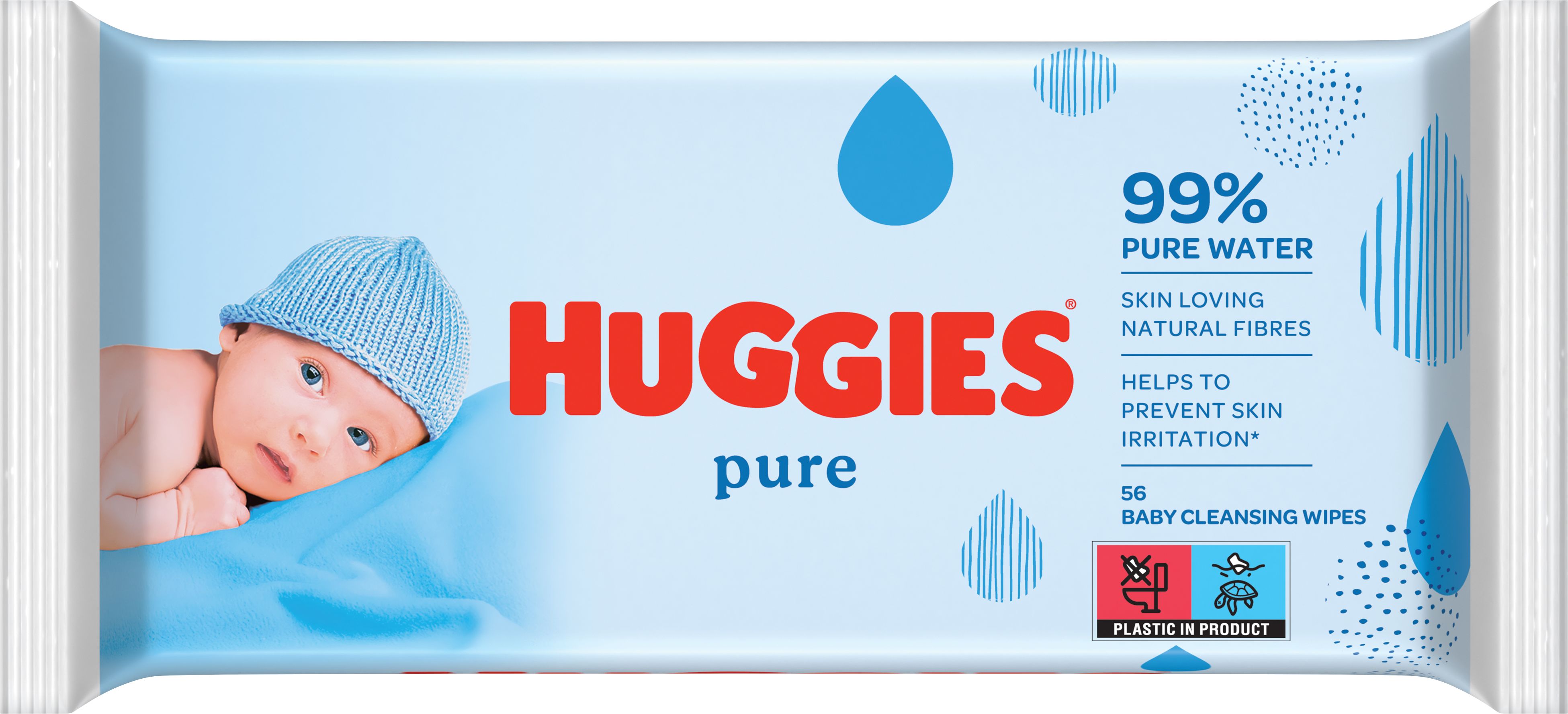 Huggies Pure Single Feuchttücher 56 Stk.
