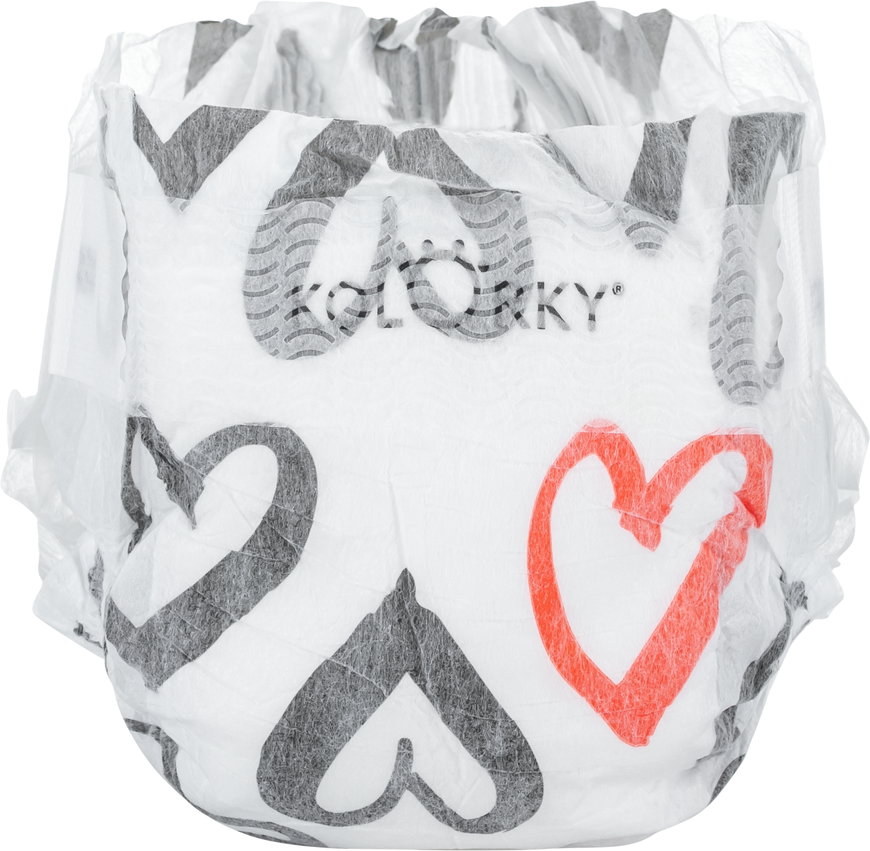 Kolorky Day Hearts S 3-6 kg Einweg-Ökowindel 25 Stk.