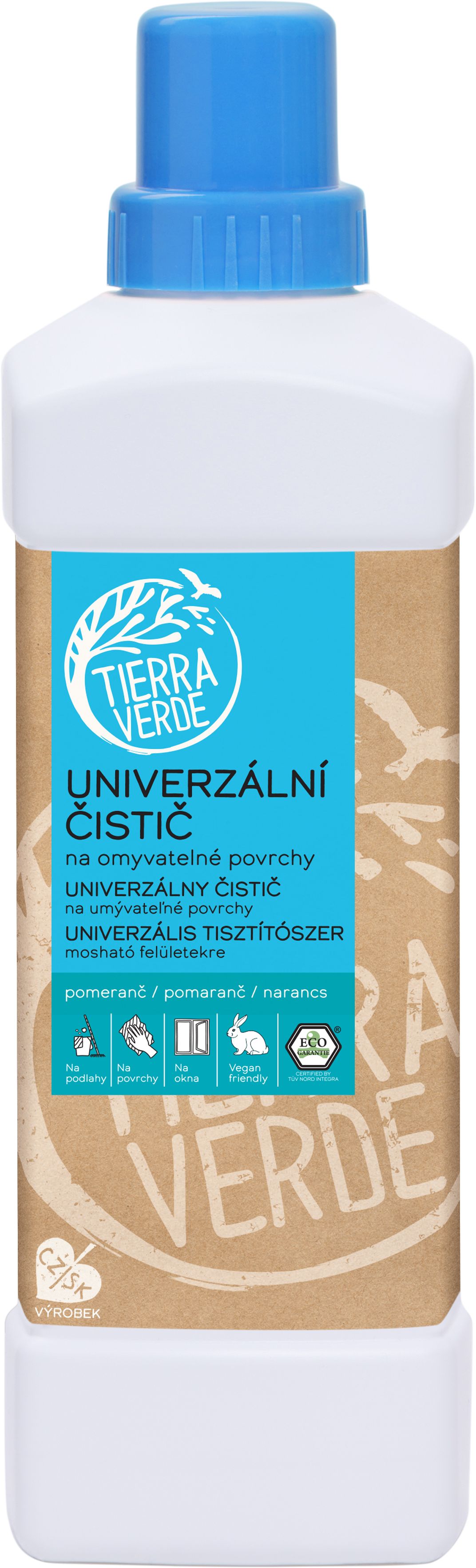 Tierra Verde Universalreiniger mit ätherischem Orangenöl 1 l